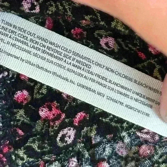 Free People crop top bralette floral pattern women’s sz medium removable strap - Picture 7 of 9